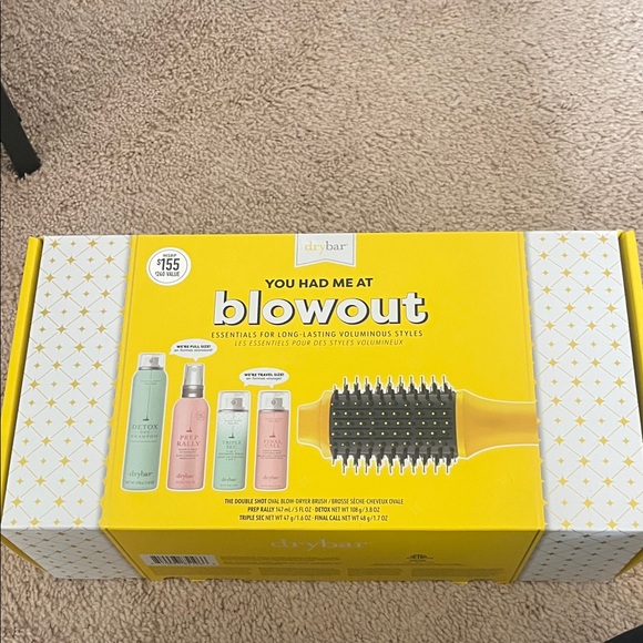 Drybar Blowout Kit with Yellow Packaging